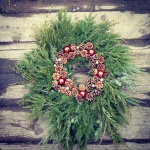 Cheery Pine Cone Wreath